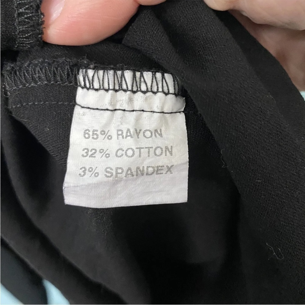 Ouges Black Scallop Neck 3/4 Length Sleeved Dress… - image 4